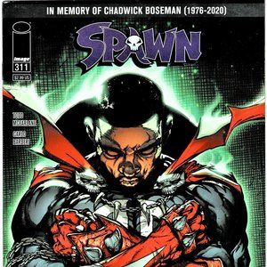SPAWN...THE LIMITED CHADWICK  BOSEMAN ISSUE/ 2020 ISSIE #311 EXQISITE 9+